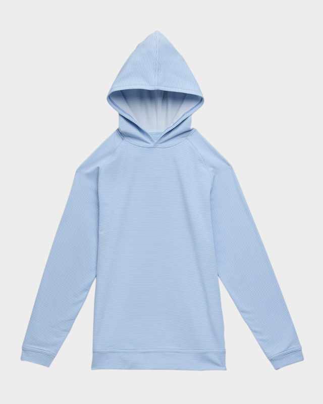 Boy's Striped Performance Hoodie, Size XS-
